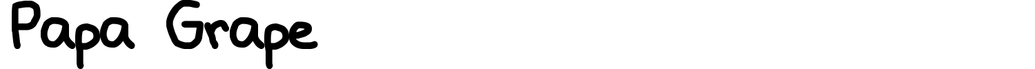 Papa Grape Font preview