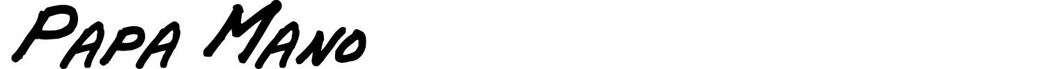 Papa Mano Font preview