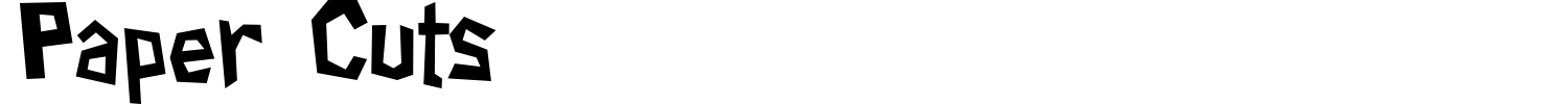 Paper Cuts Font preview