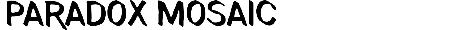 Paradox Mosaic Font preview