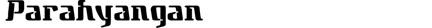 Parahyangan Font preview