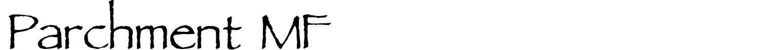 Parchment MF Font preview