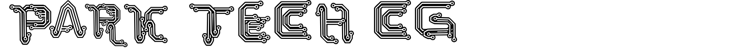 Park Tech CG Font preview