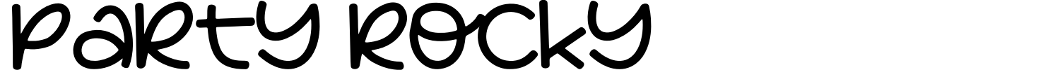 Party Rocky Font preview