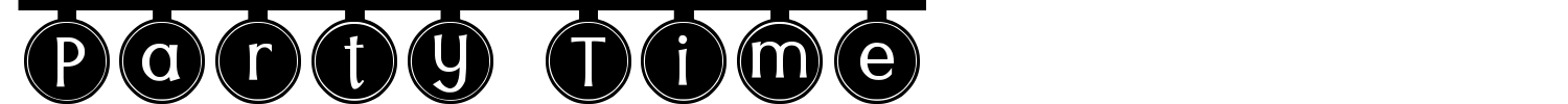 Party Time Font preview