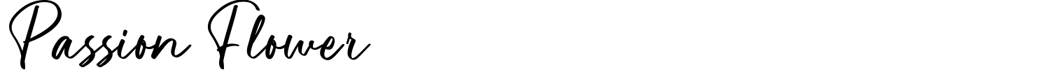 Passion Flower Font preview