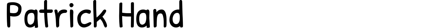 Patrick Hand Font preview