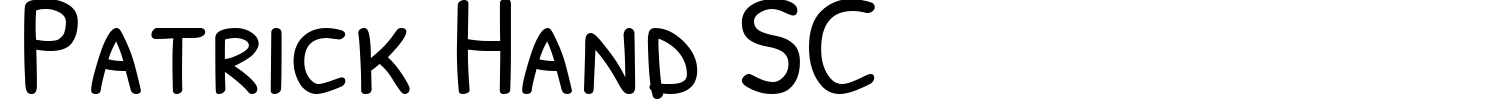 Patrick Hand SC Font preview