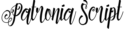 Patronia Script Font preview