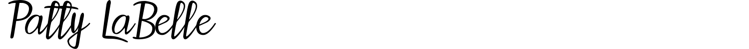 Patty LaBelle Font preview