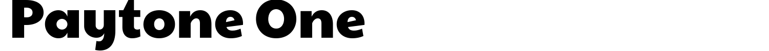 Paytone One Font preview