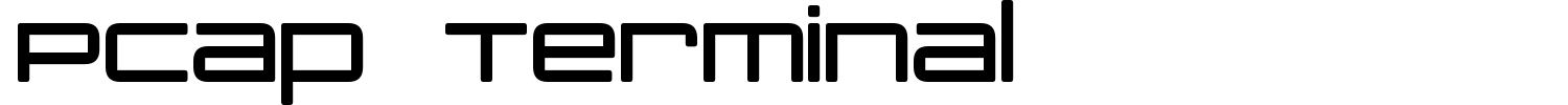 PCap Terminal Font preview