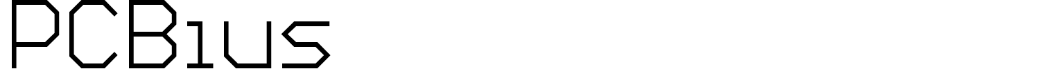 PCBius Font preview