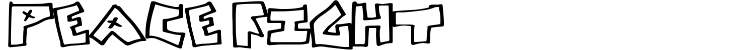 Peace Fight Font preview