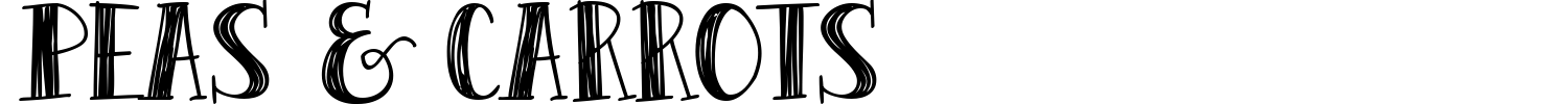 Peas And Carrots Font preview