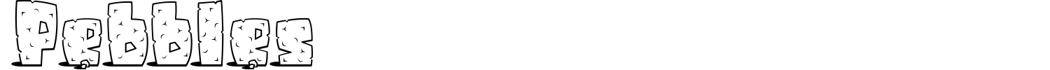 Pebbles Font preview