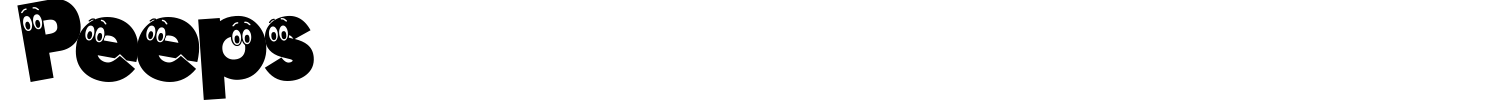 Peeps Font preview