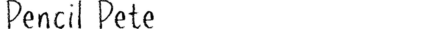 Pencil Pete Font preview