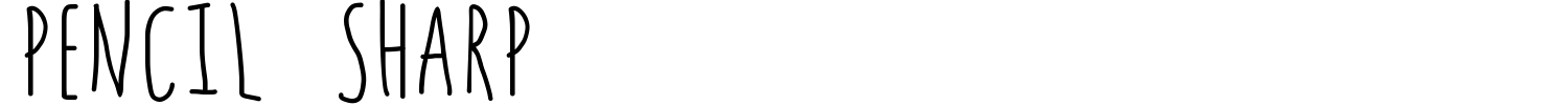 Pencil Sharp Font preview