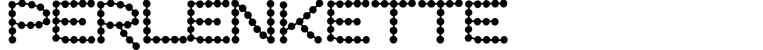 Perlenkette Font preview