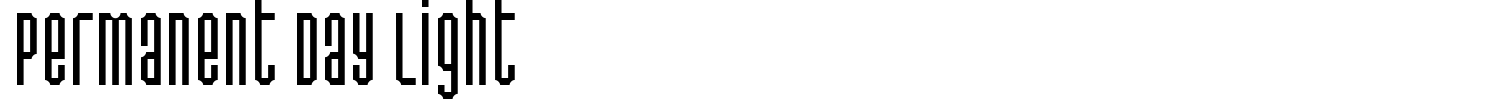 Permanent Day Light Font preview