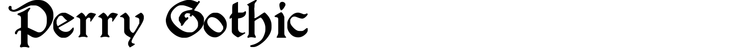 Perry Gothic Font preview