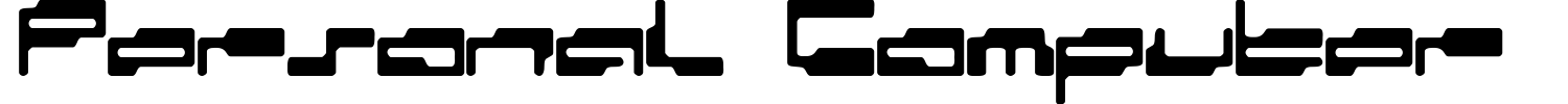 Personal Computer Font preview