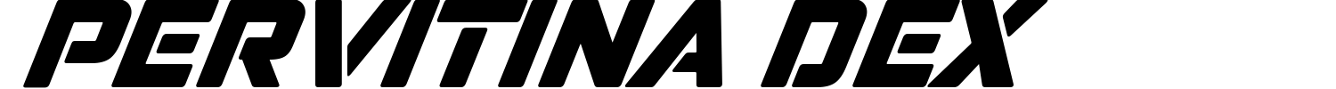 Pervitina Dex Font preview