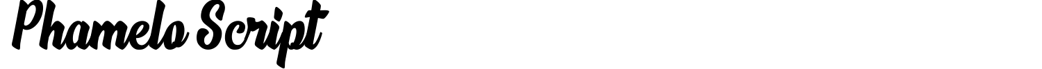Phamelo Script Font preview