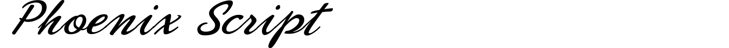 Phoenix Script Font preview