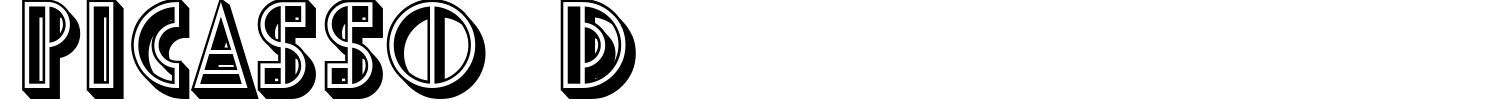 Picasso 3D Font preview