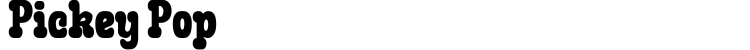 Pickey Pop Font preview