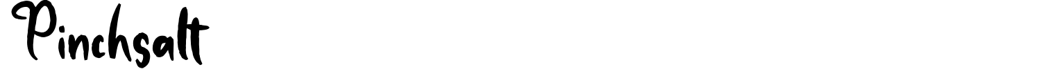 Pinchsalt Font preview