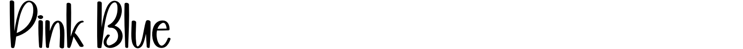 Pink Blue Font preview