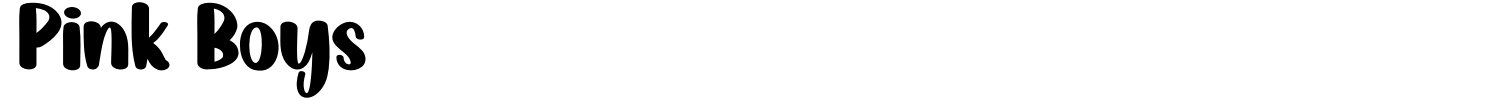 Pink Boys Font preview