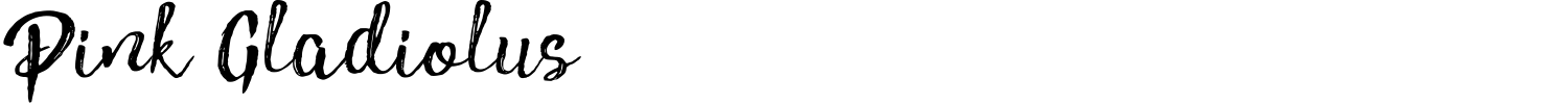 Pink Gladiolus Font preview