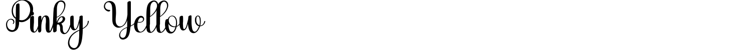 Pinky Yellow Font preview