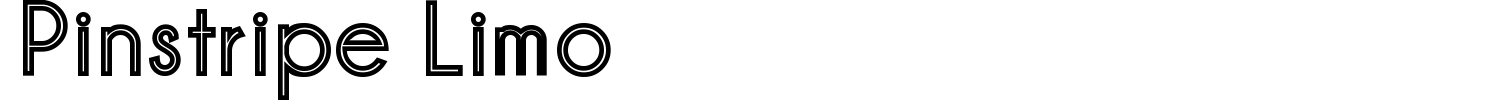 Pinstripe Limo Font preview