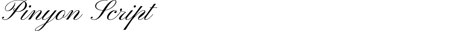 Pinyon Script Font preview