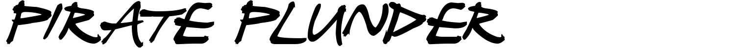 Pirate Plunder Font preview