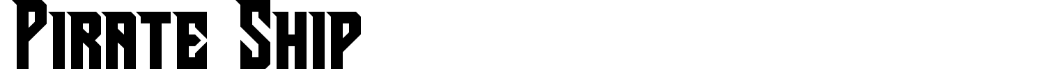 Pirate Ship Font preview