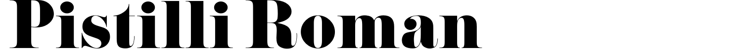Pistilli Roman Font preview