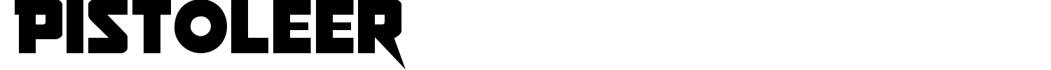 Pistoleer Font preview