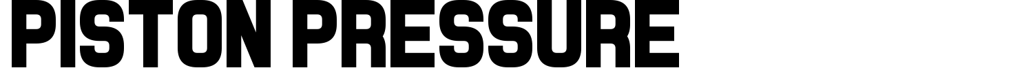 Piston Pressure Font preview
