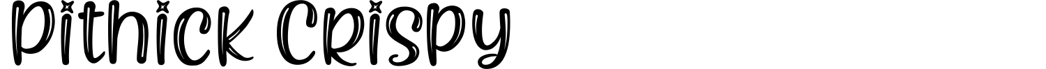Pithick Crispy Font preview