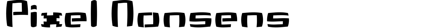 Pixel Nonsens Font preview
