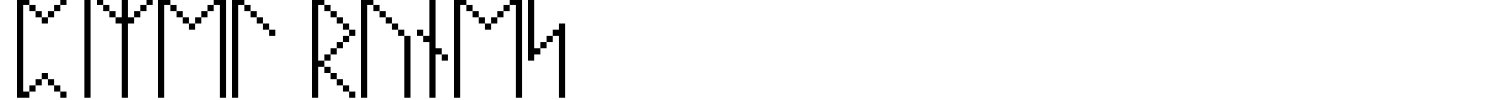 Pixel Runes Font preview