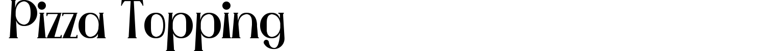Pizza Topping Font preview