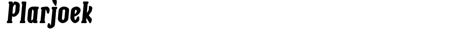 Plarjoek Font preview