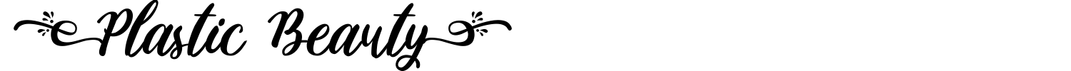 Plastic Beauty Font preview